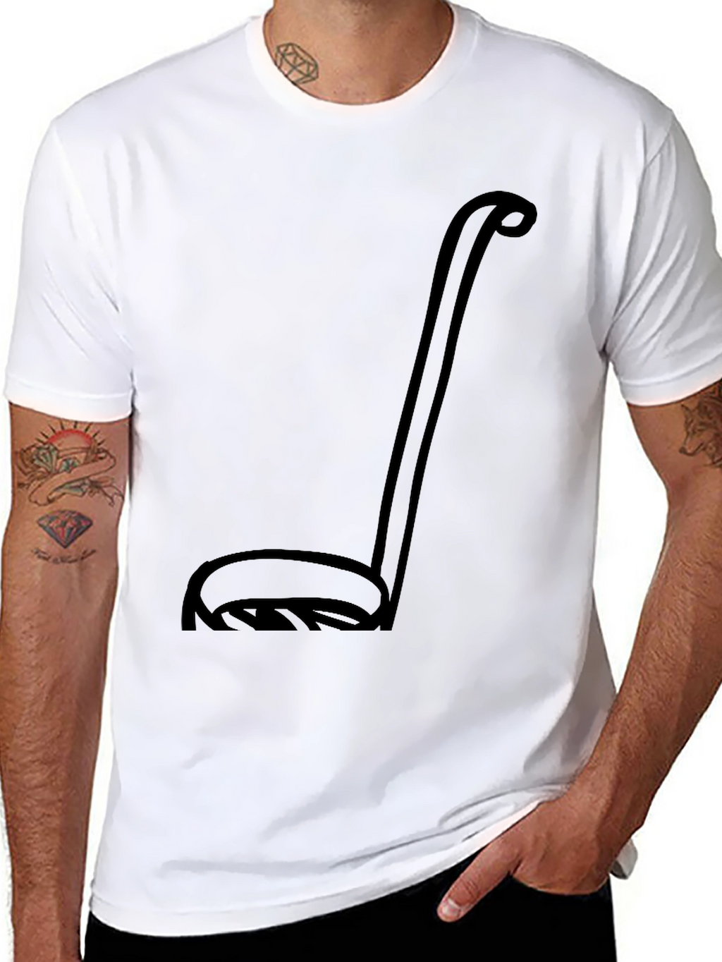 Ladle Graphic Tee - Unisex Black T-Shirt