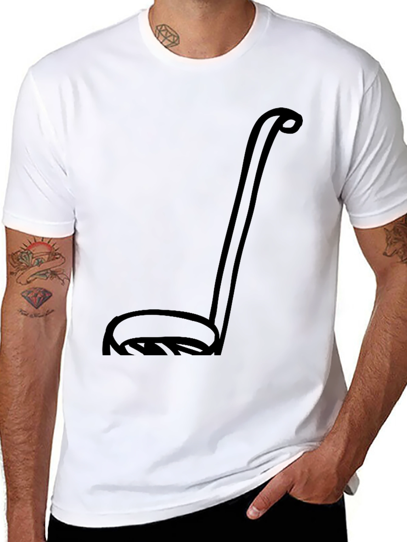 Ladle Graphic Tee - Unisex Black T-Shirt