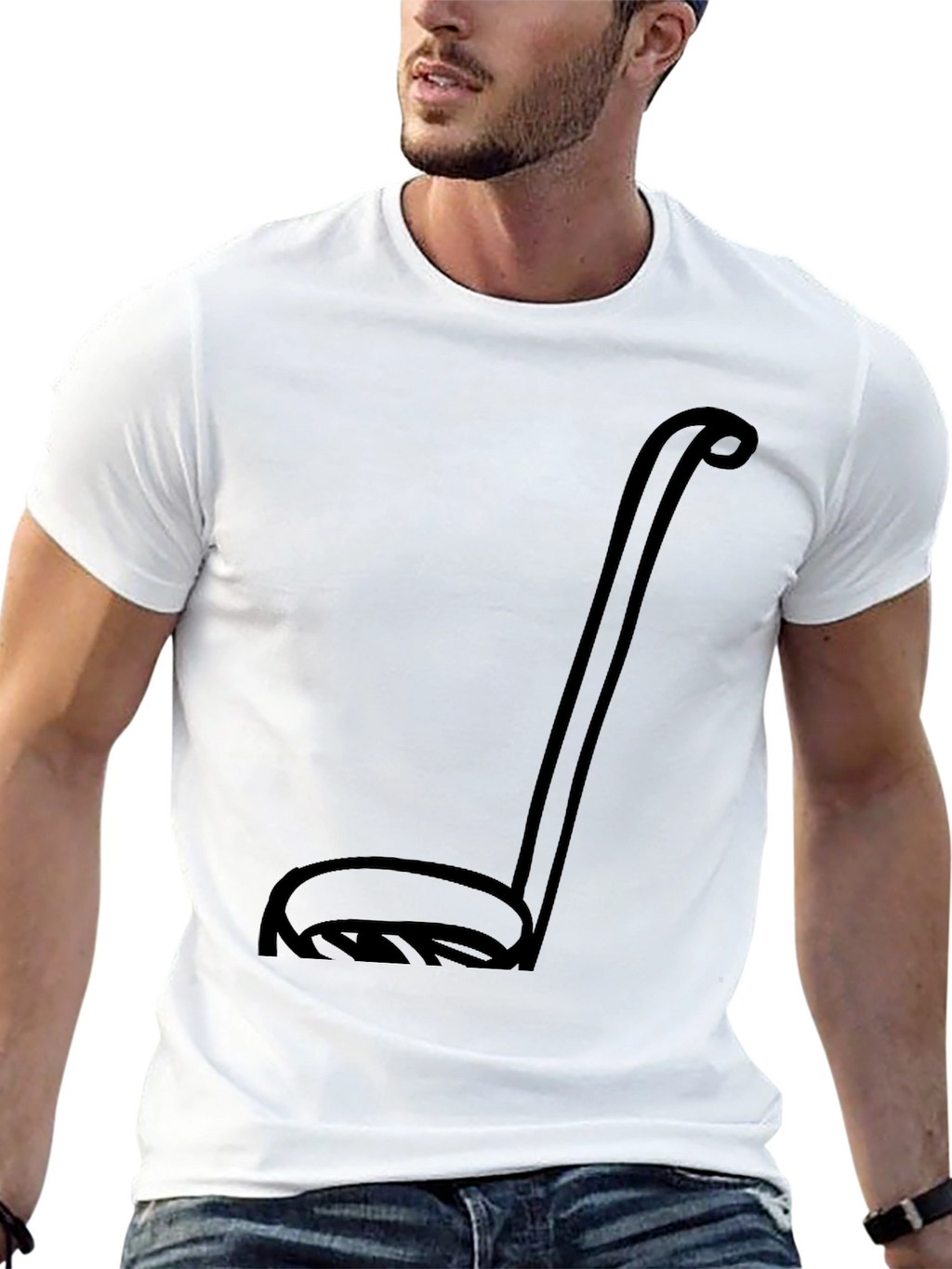 Ladle Graphic Tee - Unisex Black T-Shirt