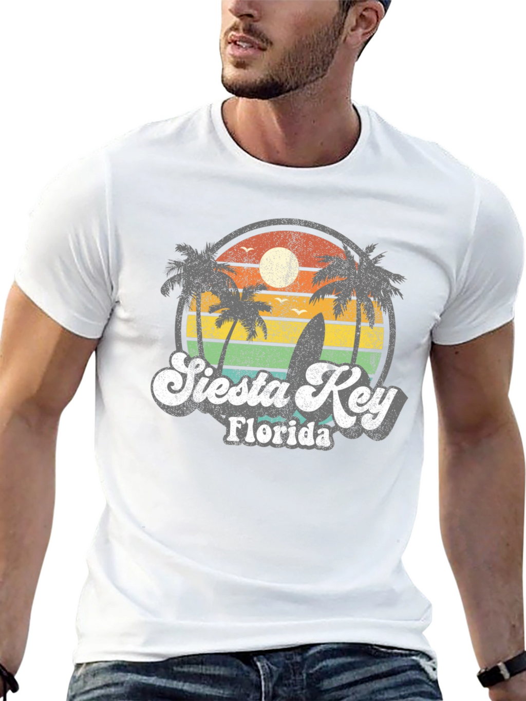 Siesta Key Florida Retro T-Shirt