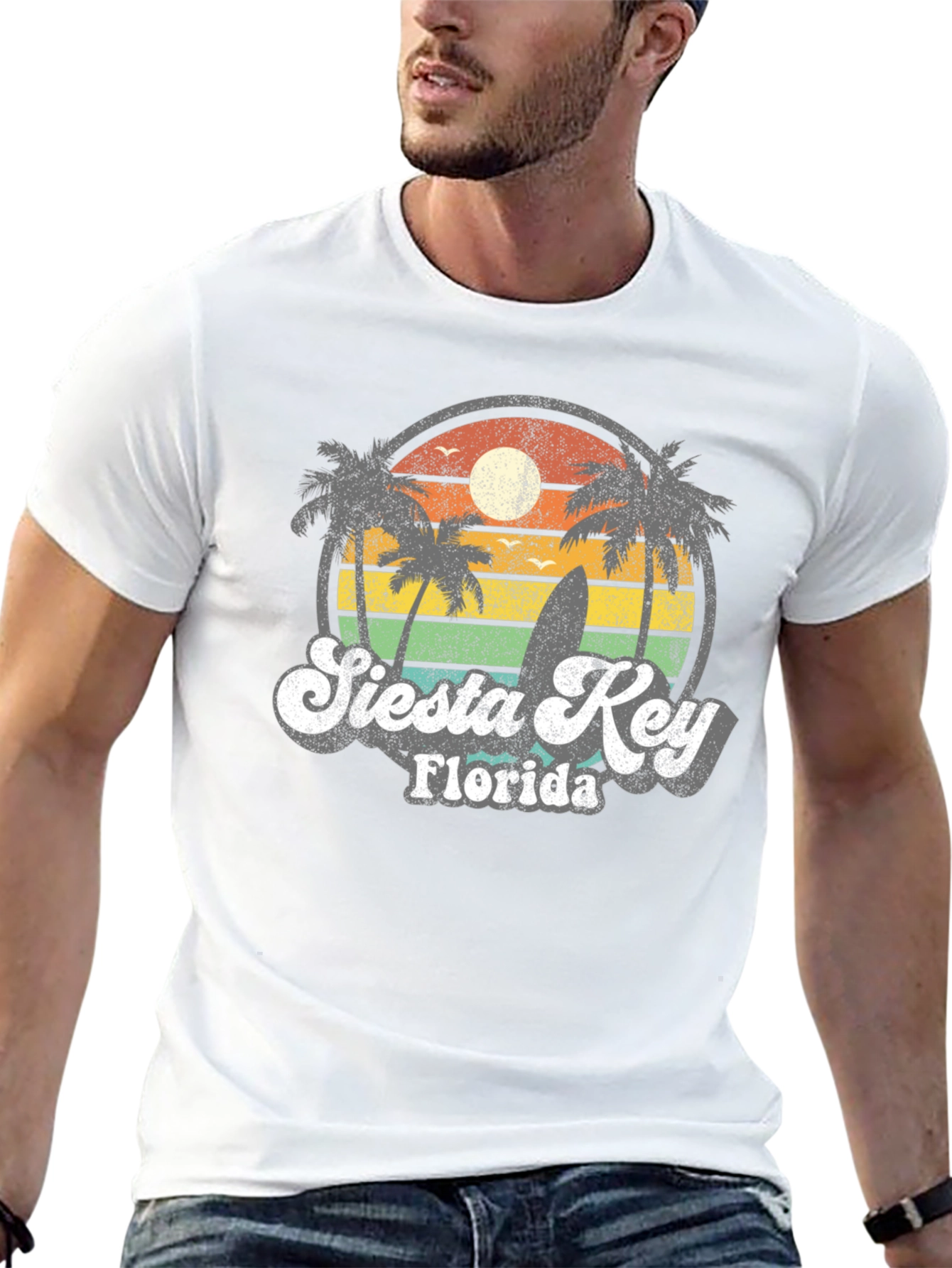 Siesta Key Florida Retro T-Shirt