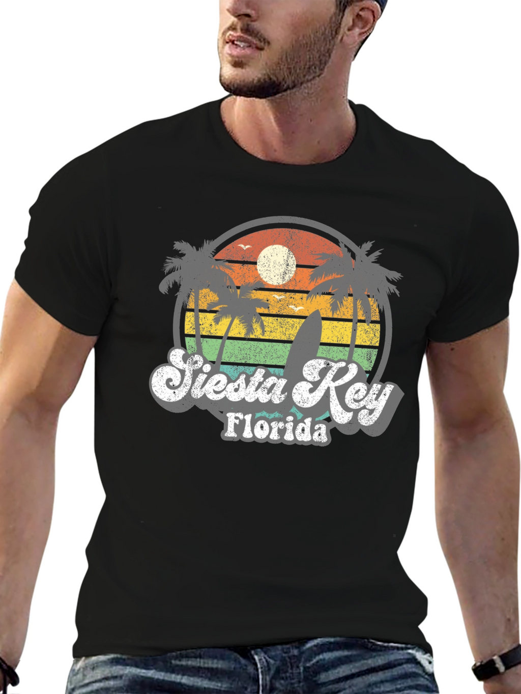 Siesta Key Florida Retro T-Shirt