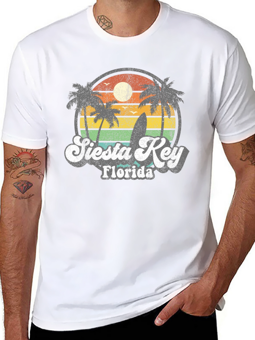 Siesta Key Florida Retro T-Shirt