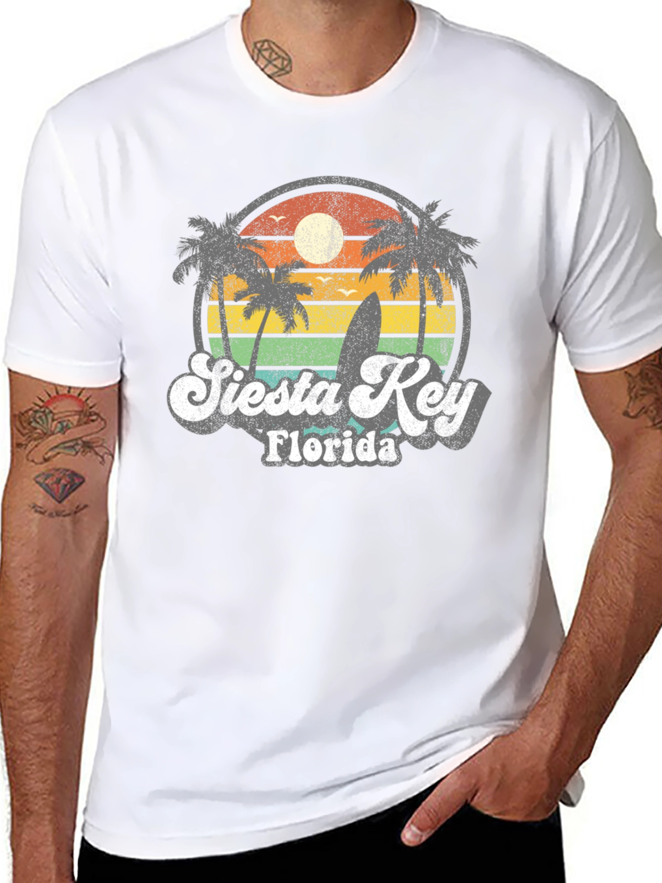 Siesta Key Florida Retro T-Shirt