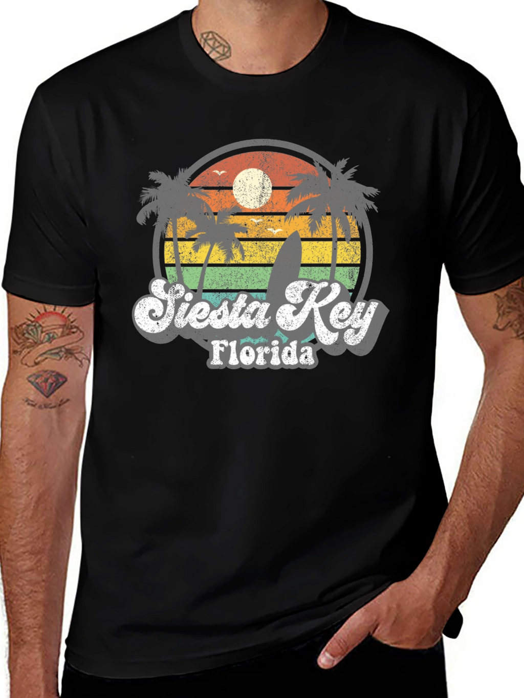 Siesta Key Florida Retro T-Shirt