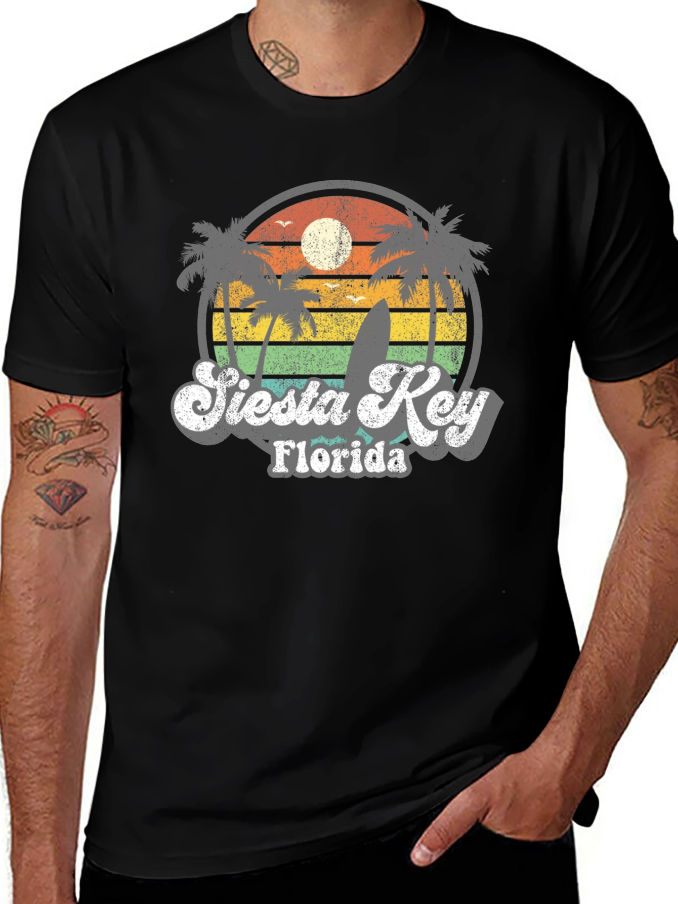 Siesta Key Florida Retro T-Shirt