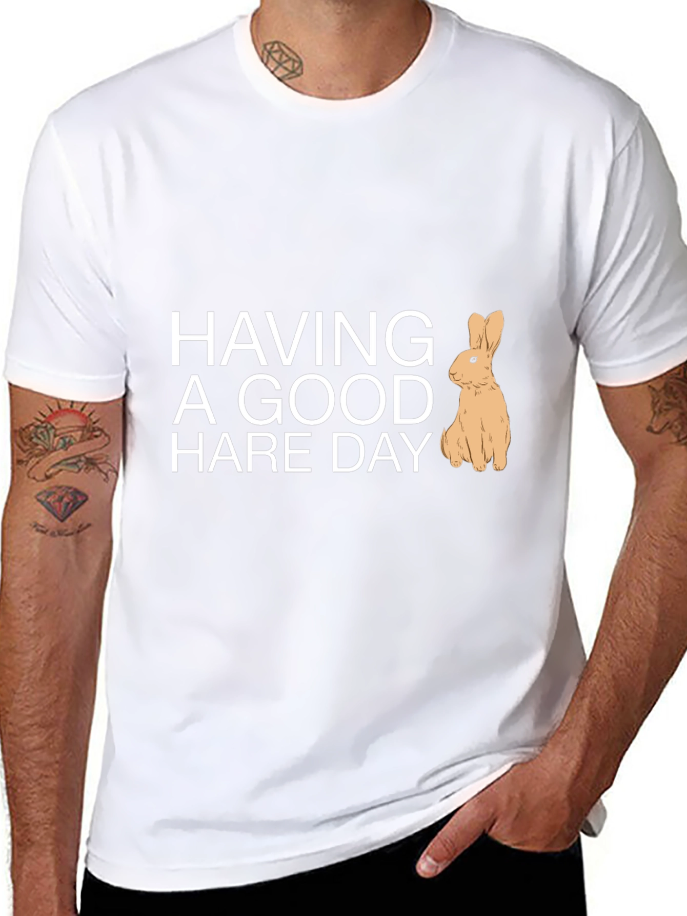 Having a Good Hare Day Graphic Tee