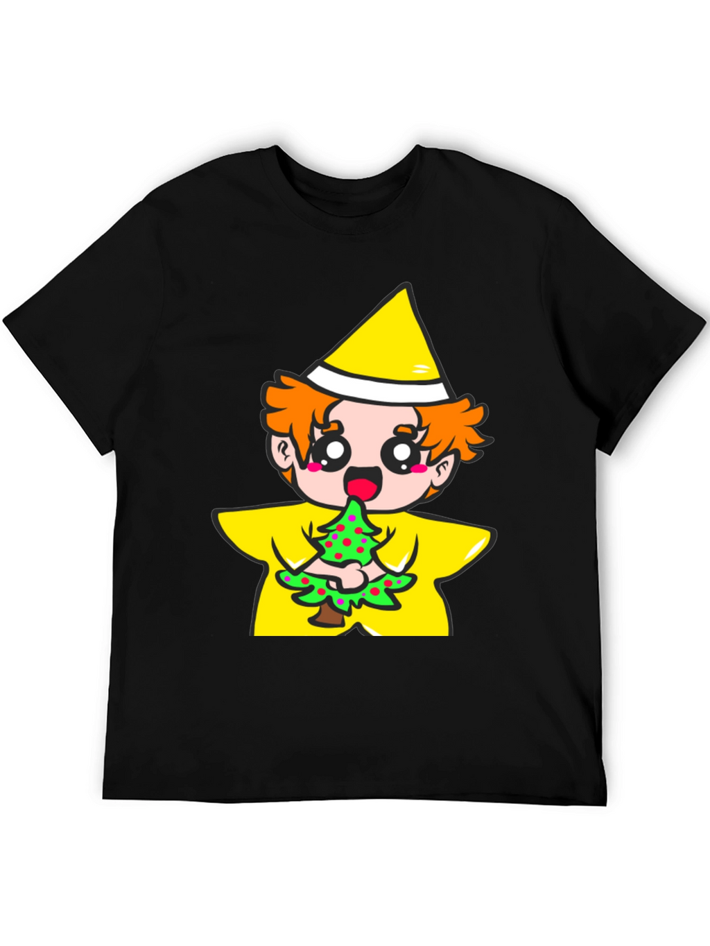 Cartoon Tree Eater Graphic T-Shirt