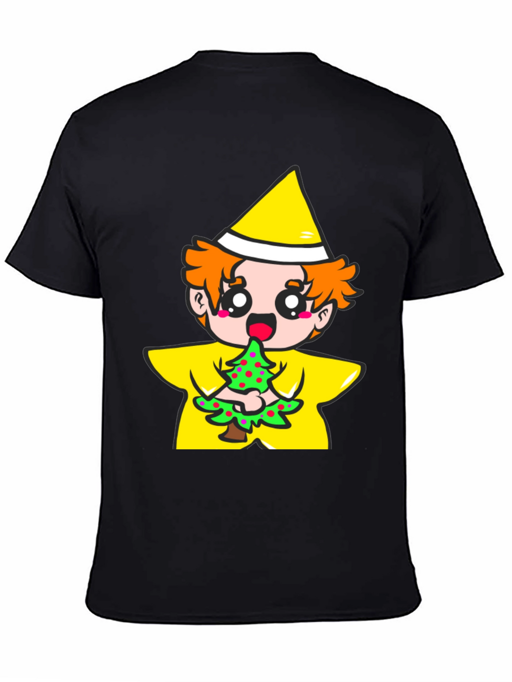 Cartoon Tree Eater Graphic T-Shirt