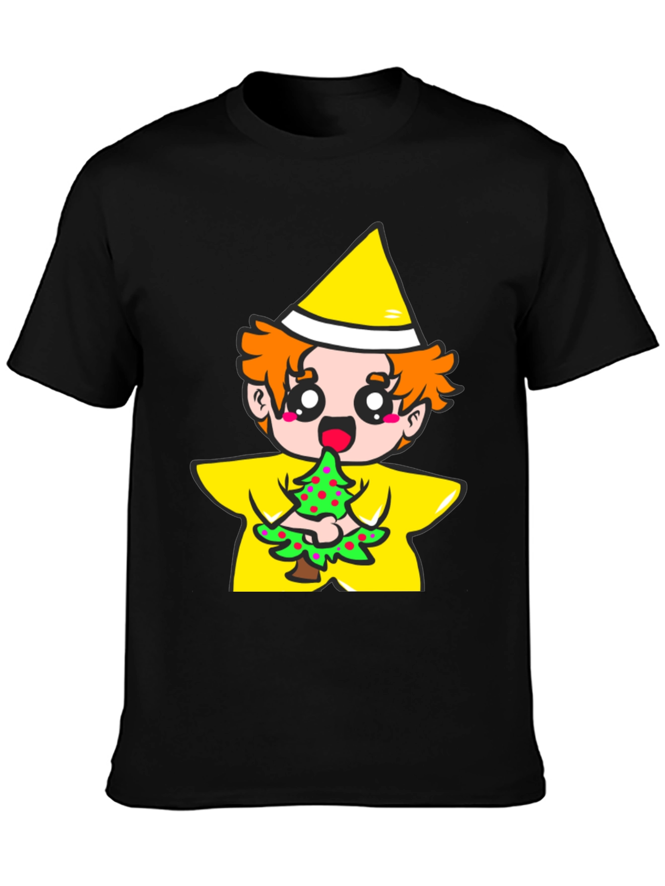 Cartoon Tree Eater Graphic T-Shirt