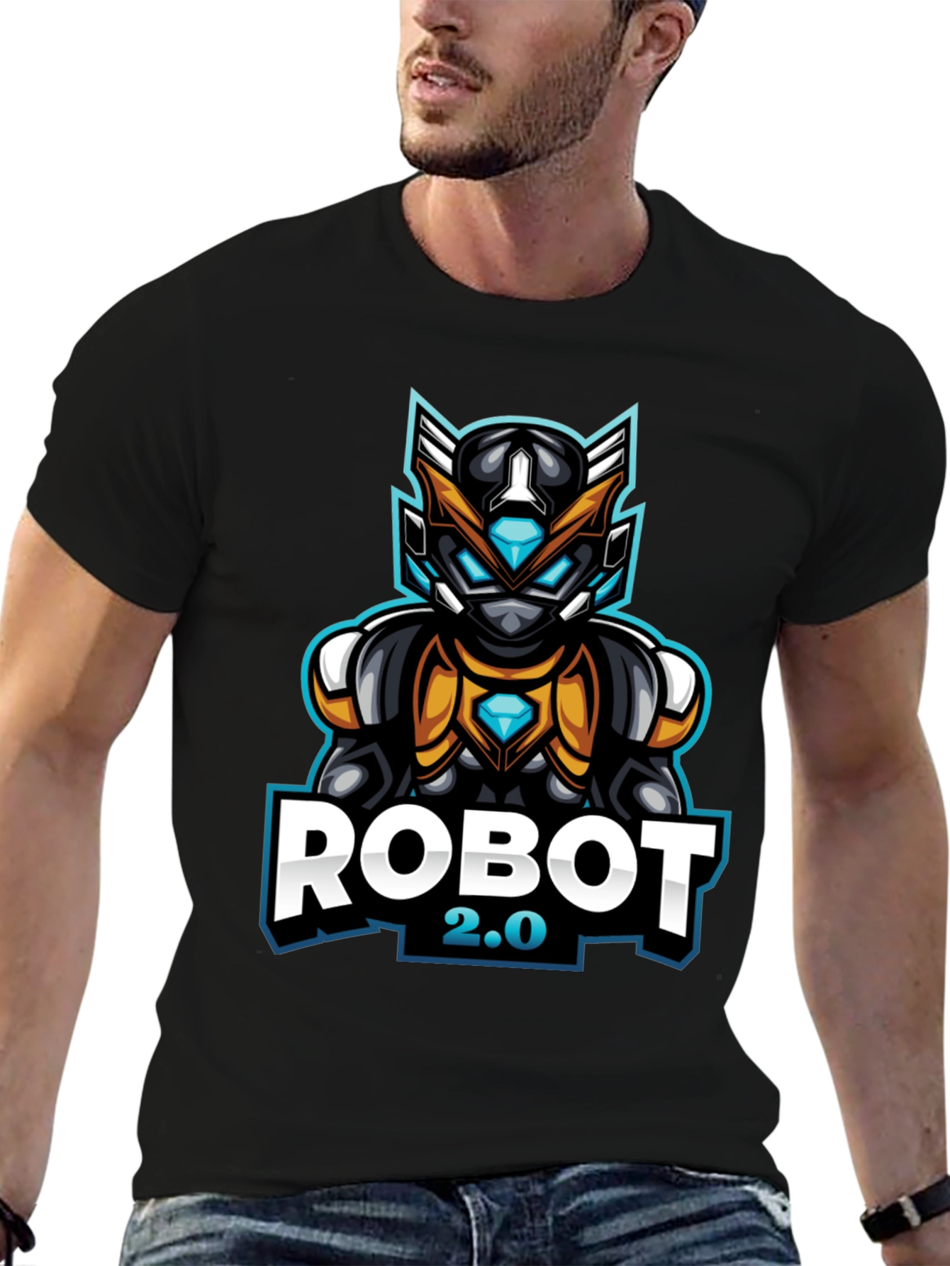 Robot 2.0 Graphic Tee - Cool Sci-Fi Design