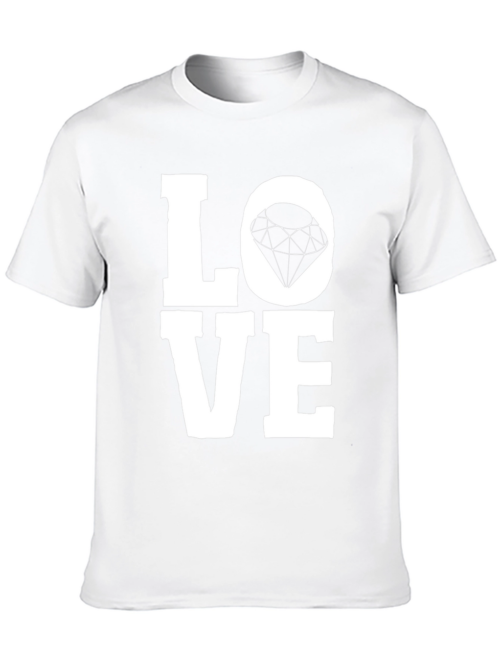 Love Diamond Graphic Tee - Unisex Black T-Shirt