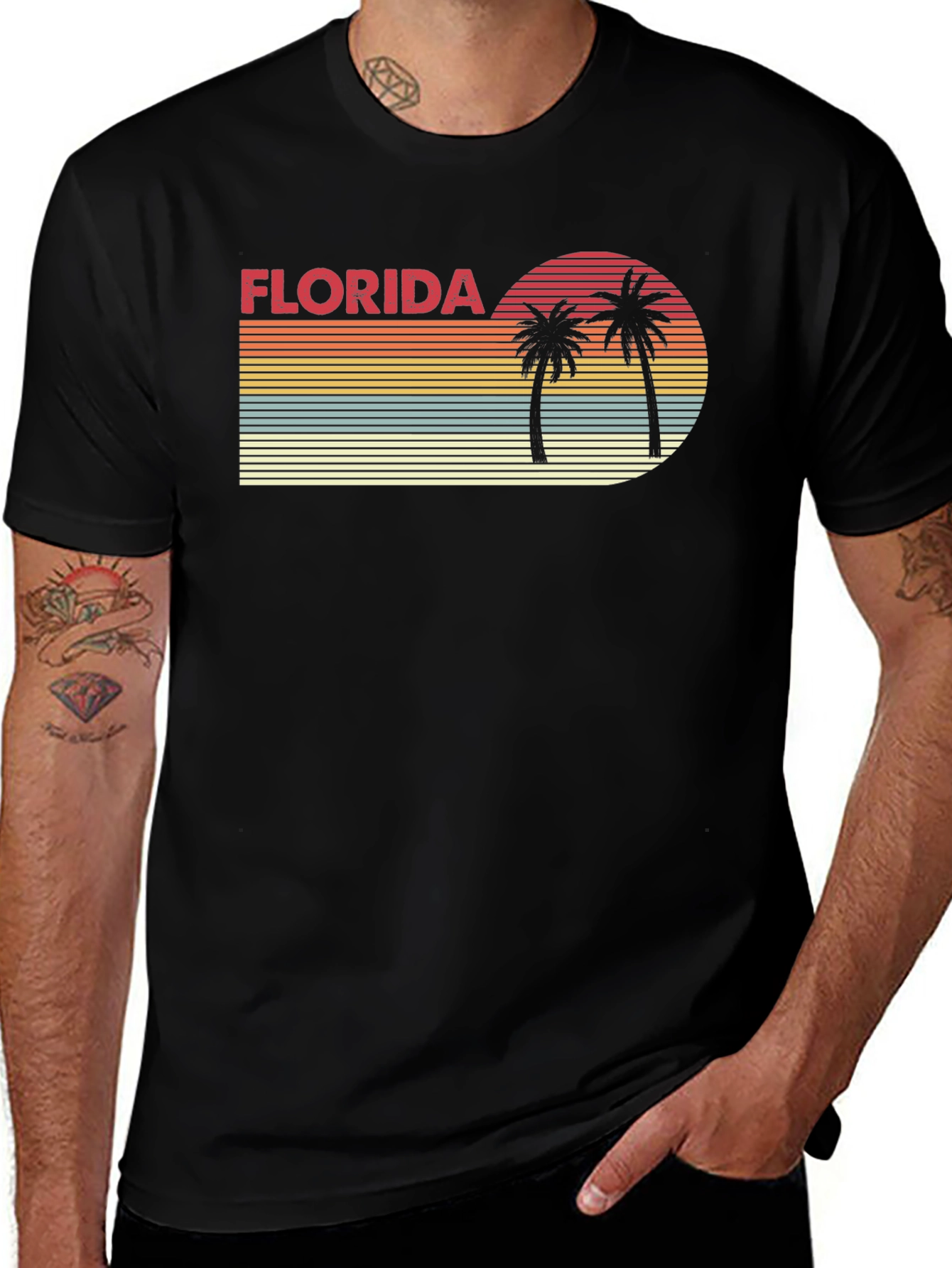 Retro Florida Palm Tree T-Shirt
