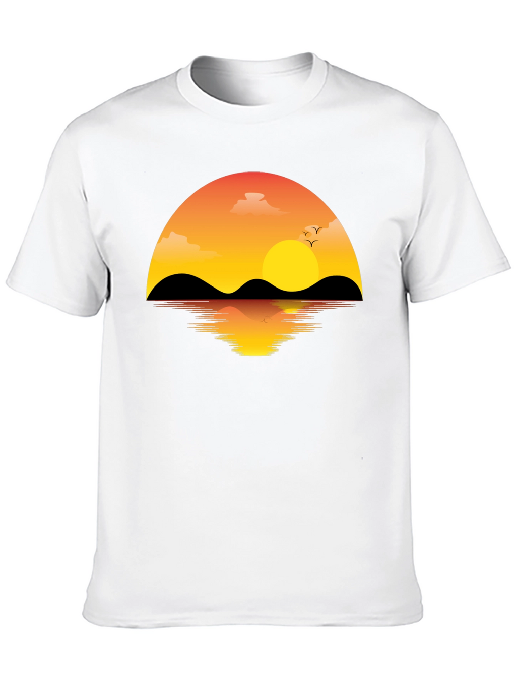 Sunset Graphic T-Shirt - Mens Black Tee