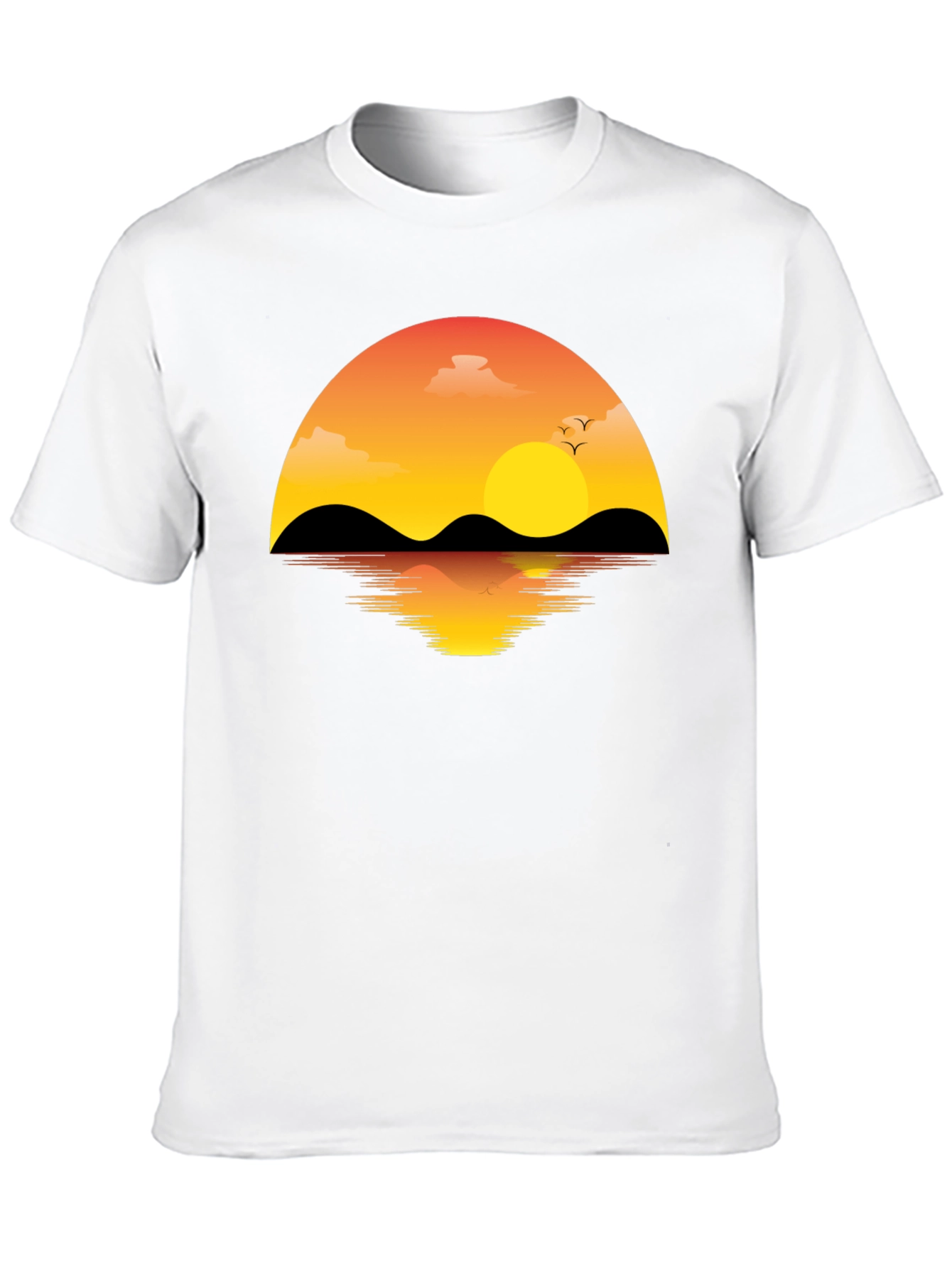 Sunset Graphic T-Shirt - Mens Black Tee