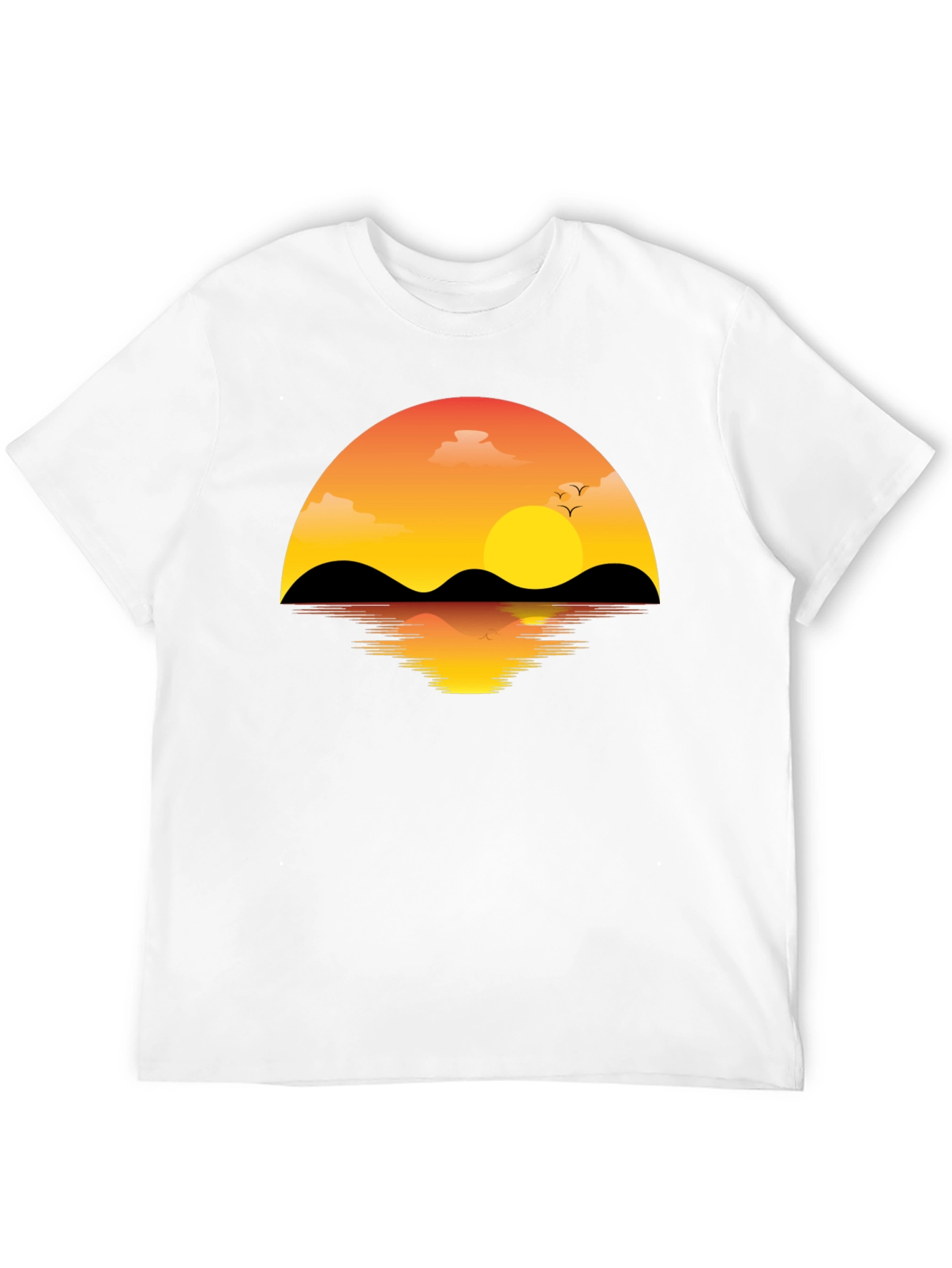 Sunset Graphic T-Shirt - Mens Black Tee