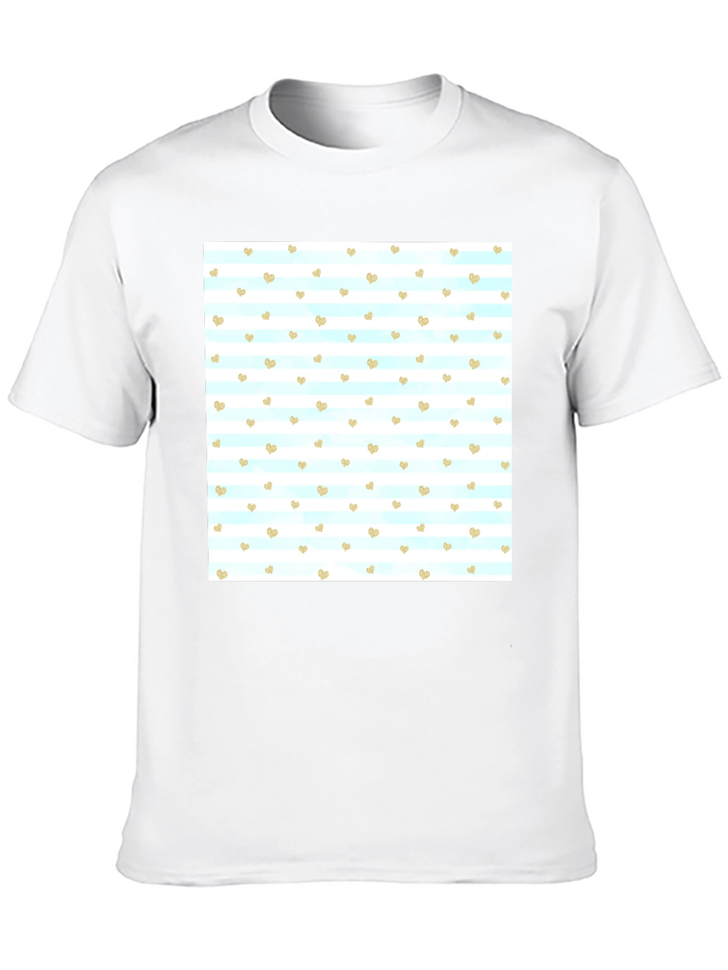 Heart Pattern T-Shirt - Stylish Mens Tee