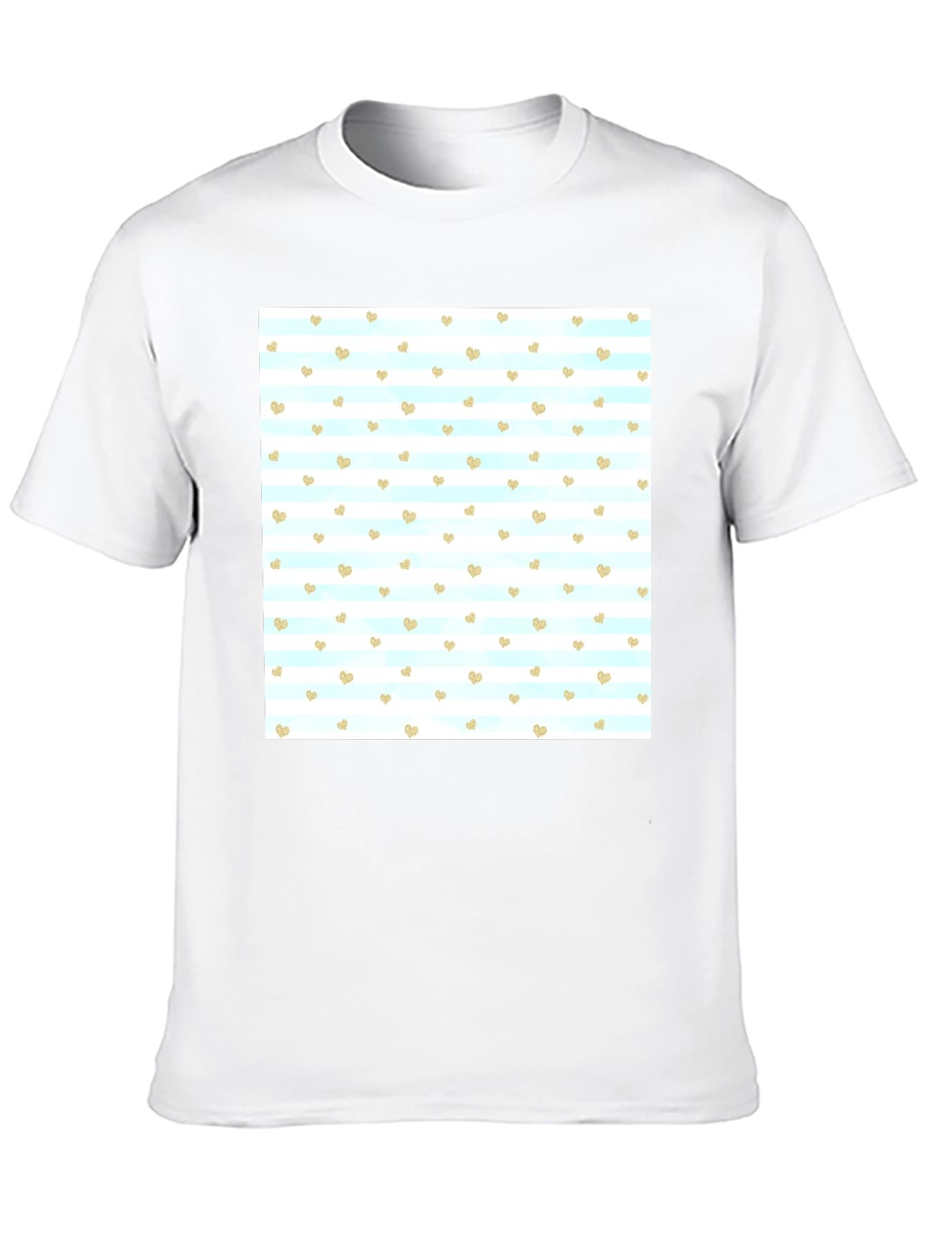 Heart Pattern T-Shirt - Stylish Mens Tee