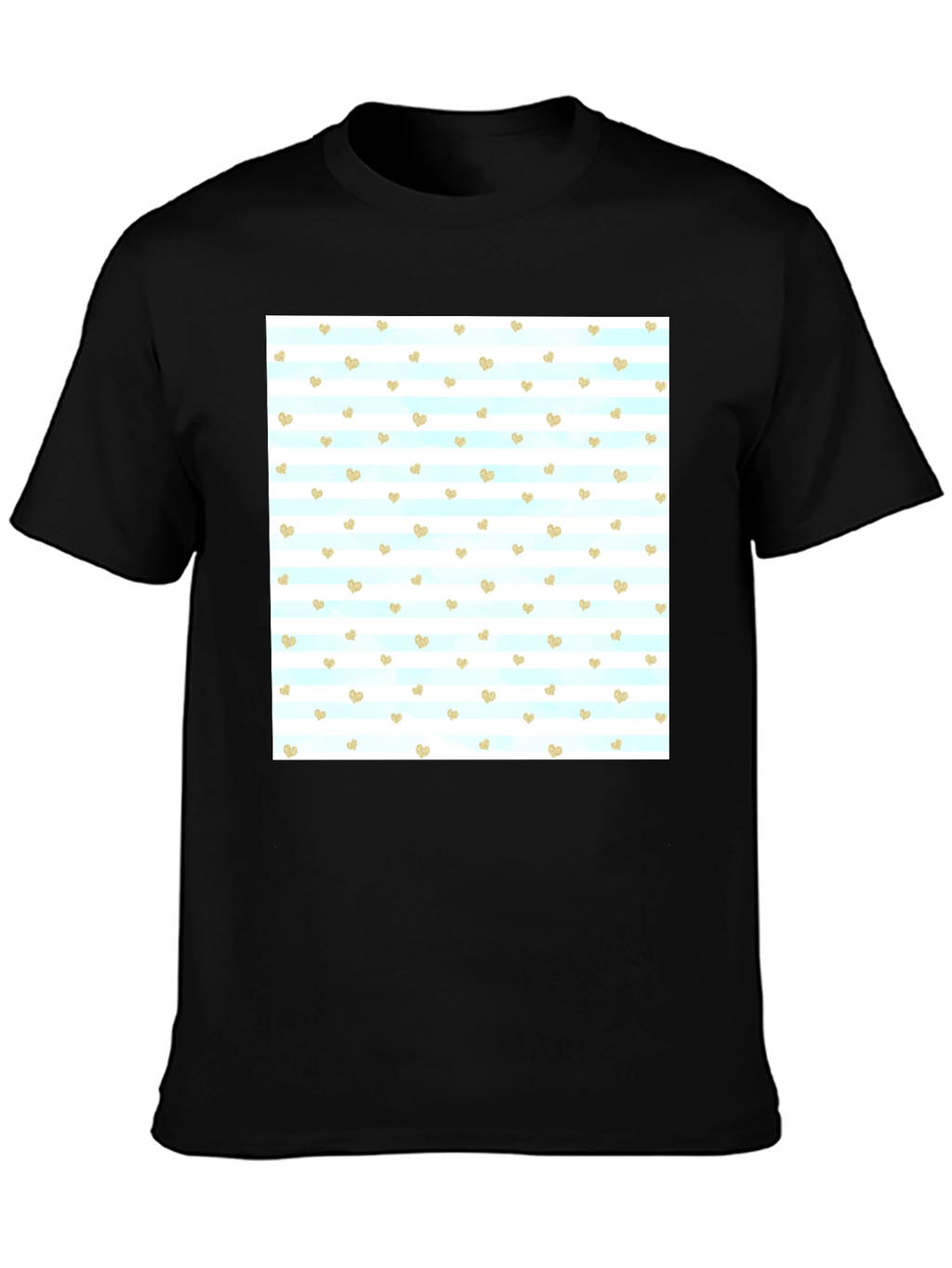 Heart Pattern T-Shirt - Stylish Mens Tee