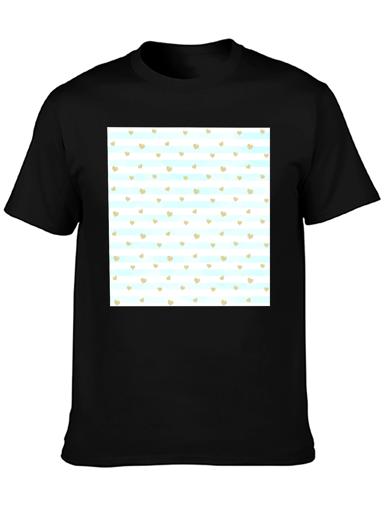 Heart Pattern T-Shirt - Stylish Mens Tee