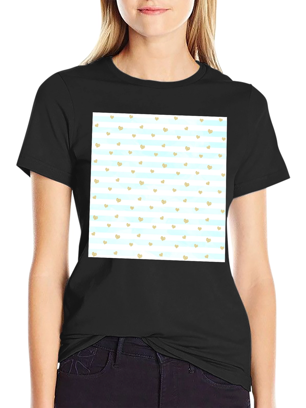 Heart Pattern T-Shirt - Stylish Mens Tee