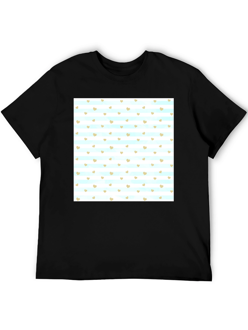 Heart Pattern T-Shirt - Stylish Mens Tee