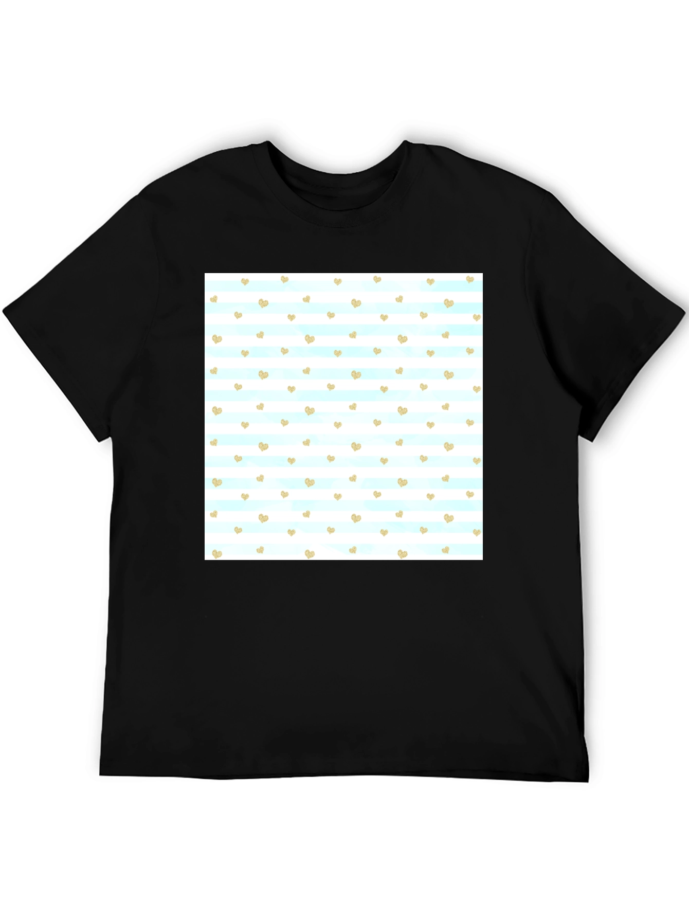 Heart Pattern T-Shirt - Stylish Mens Tee