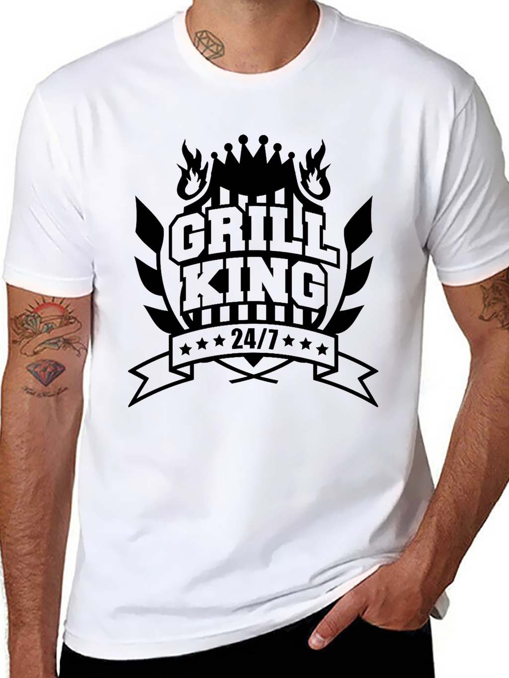 Grill King 24/7 Black T-Shirt