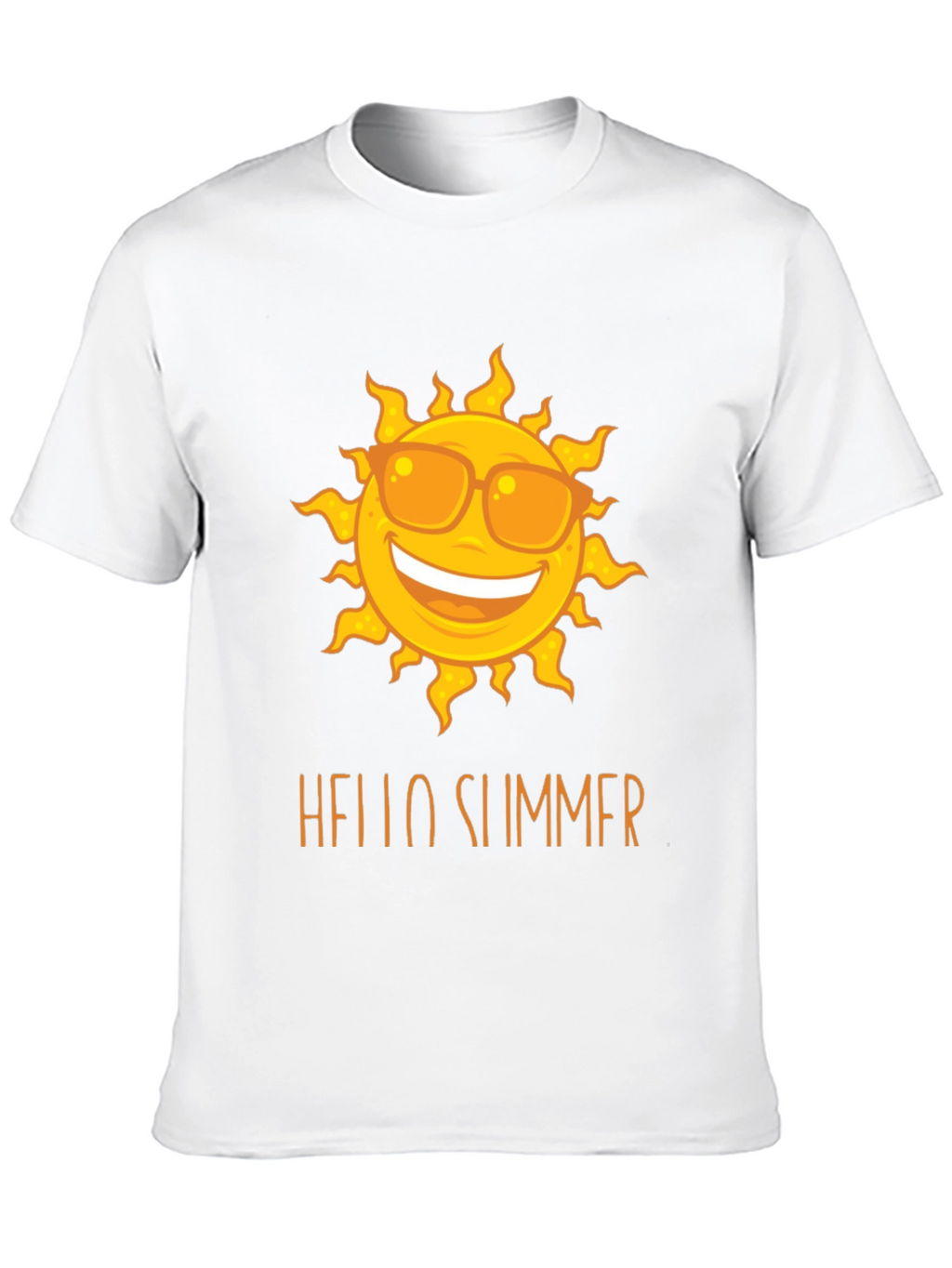Hello Summer Sun Graphic Tee - Black
