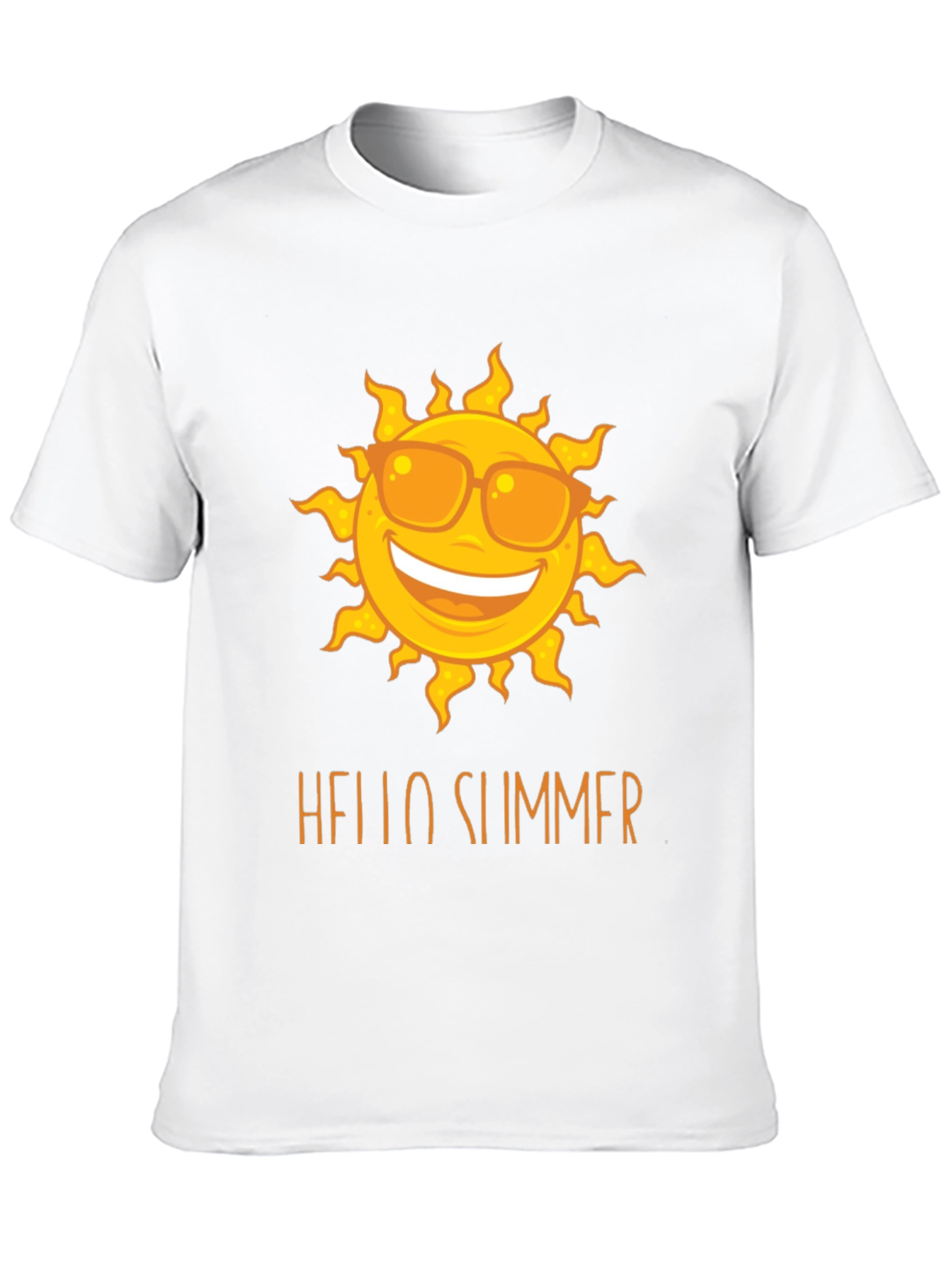 Hello Summer Sun Graphic Tee - Black