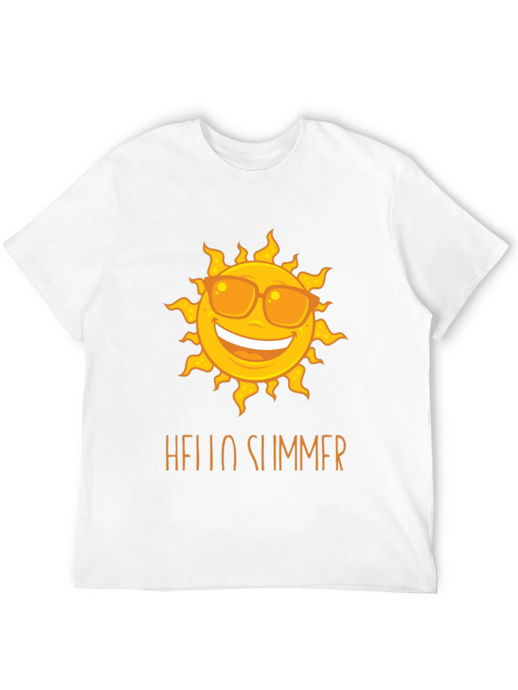 Hello Summer Sun Graphic Tee - Black