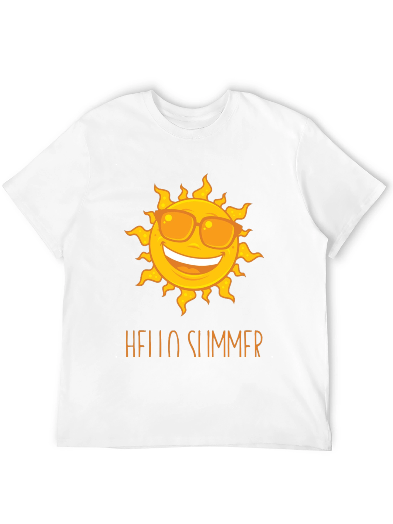 Hello Summer Sun Graphic Tee - Black