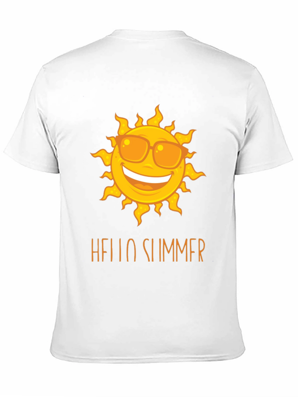 Hello Summer Sun Graphic Tee - Black