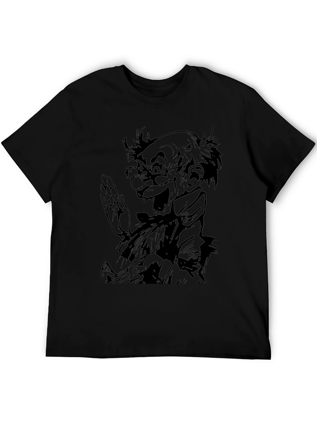 Mad Scientist Graphic Tee - Black Cotton T-Shirt