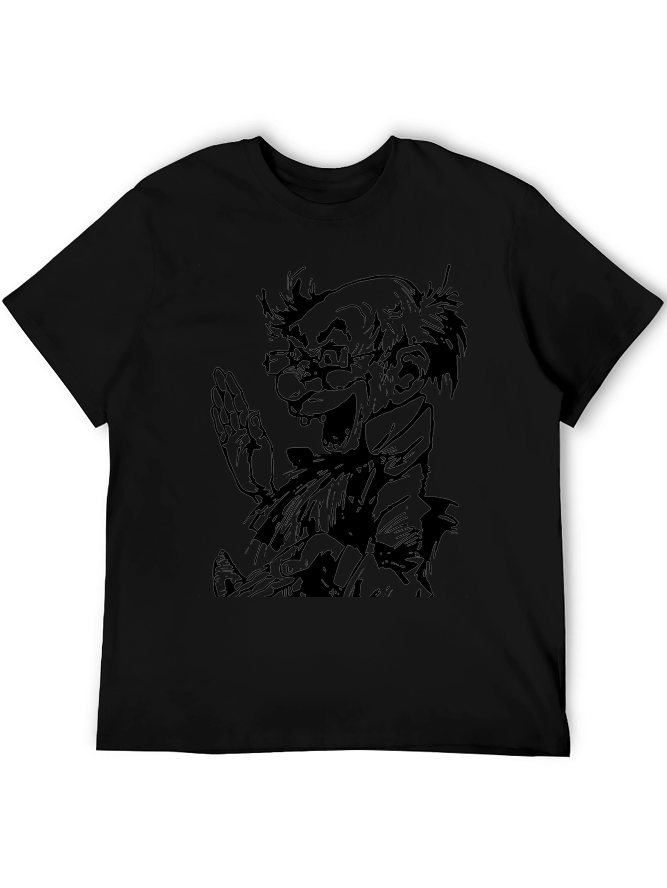 Mad Scientist Graphic Tee - Black Cotton T-Shirt