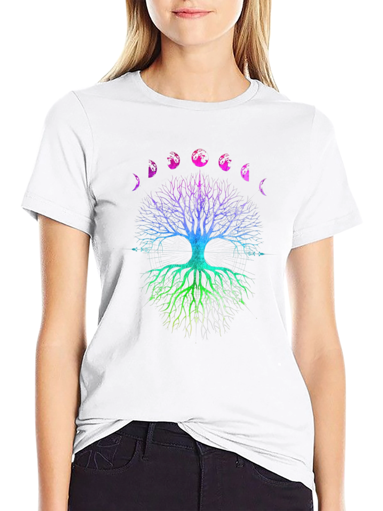 Tree of Life Moon Phases Graphic Tee