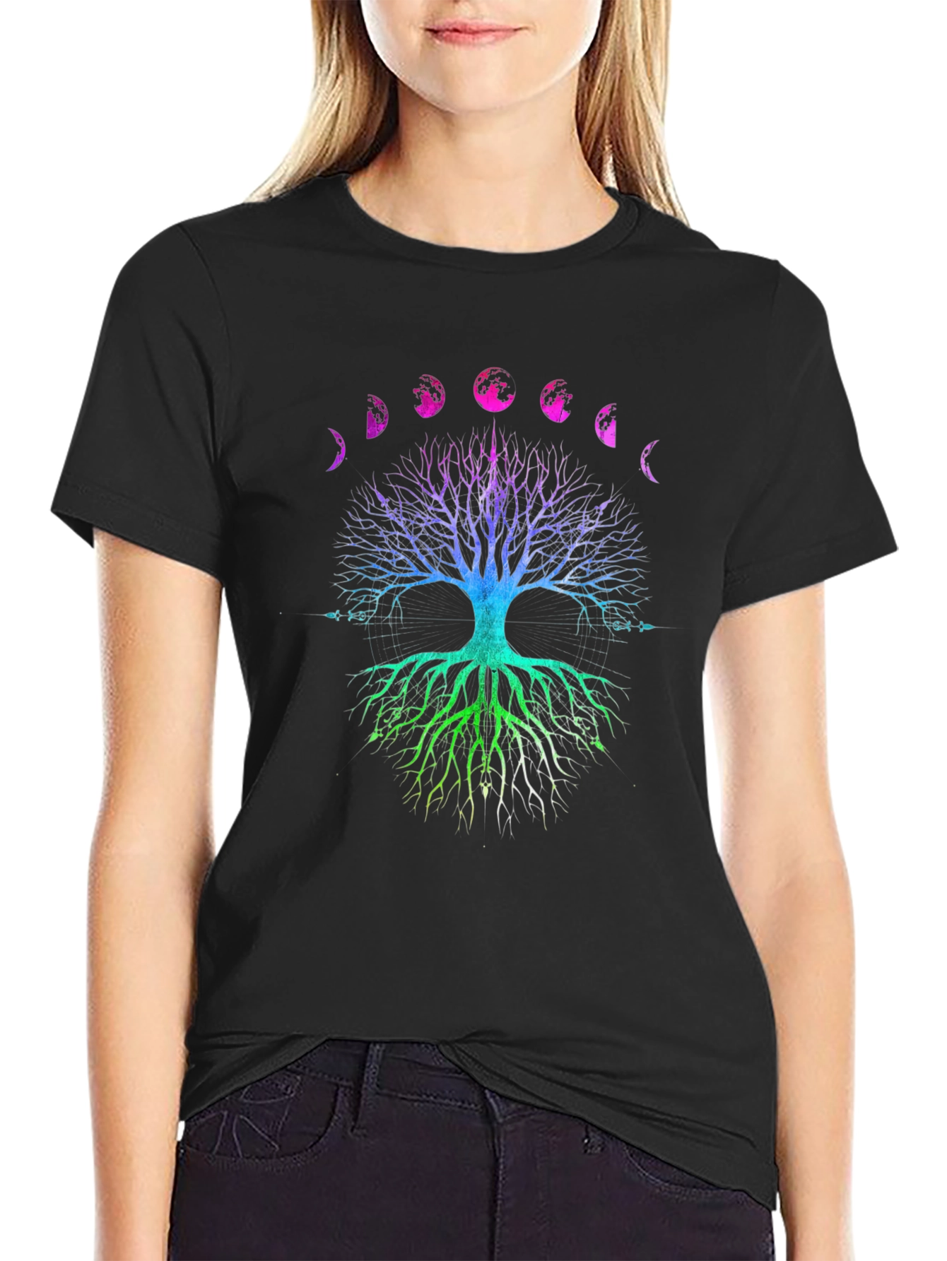 Tree of Life Moon Phases Graphic Tee
