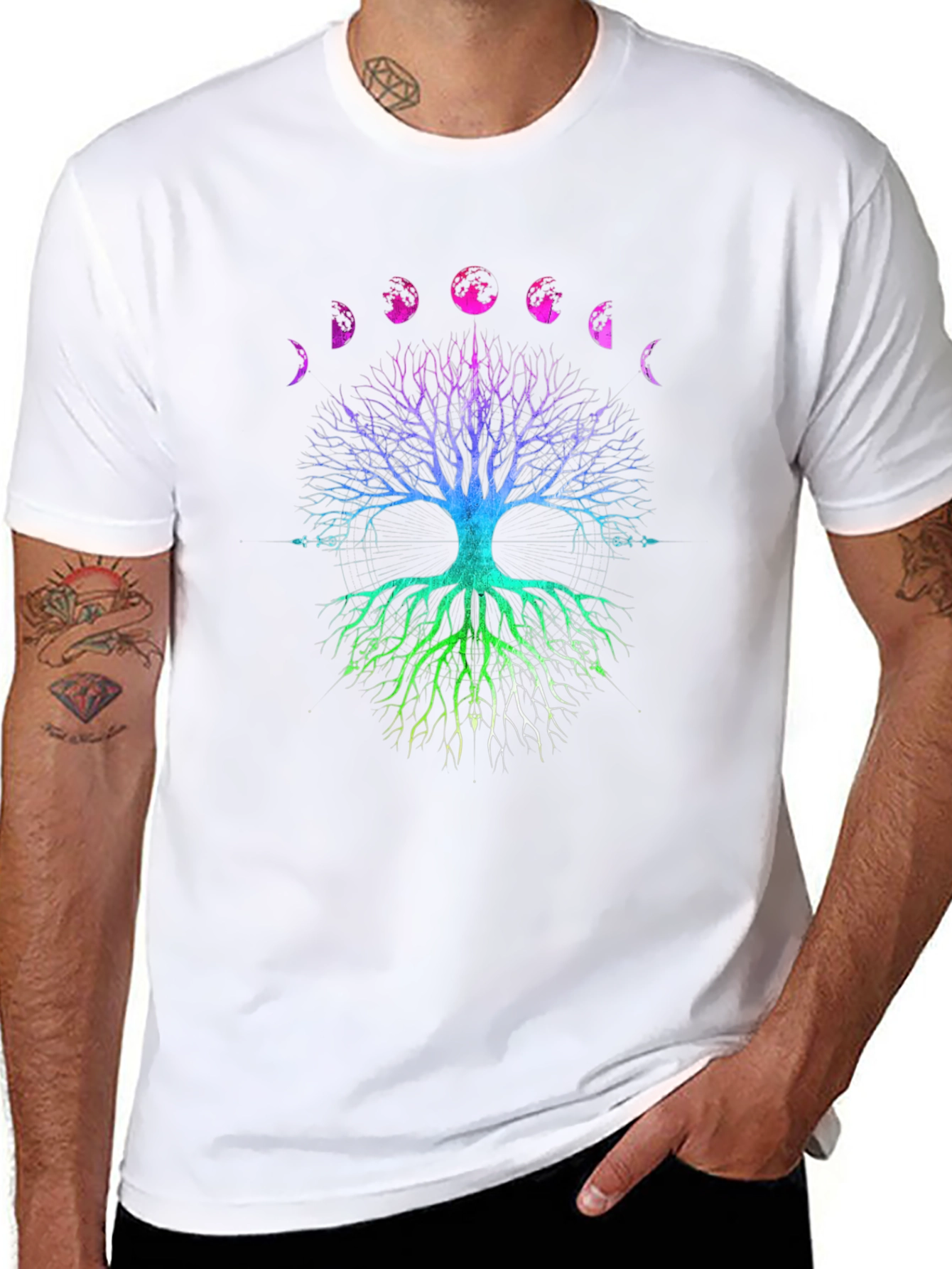 Tree of Life Moon Phases Graphic Tee