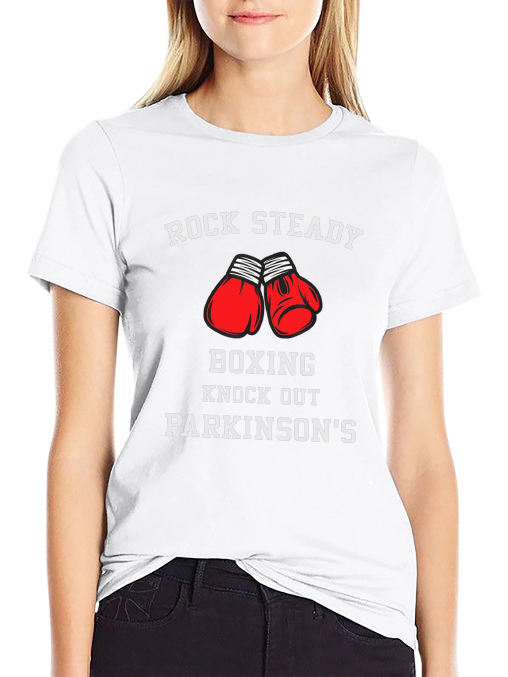 Rock Steady Boxing T-Shirt Parkinsons Knock Out