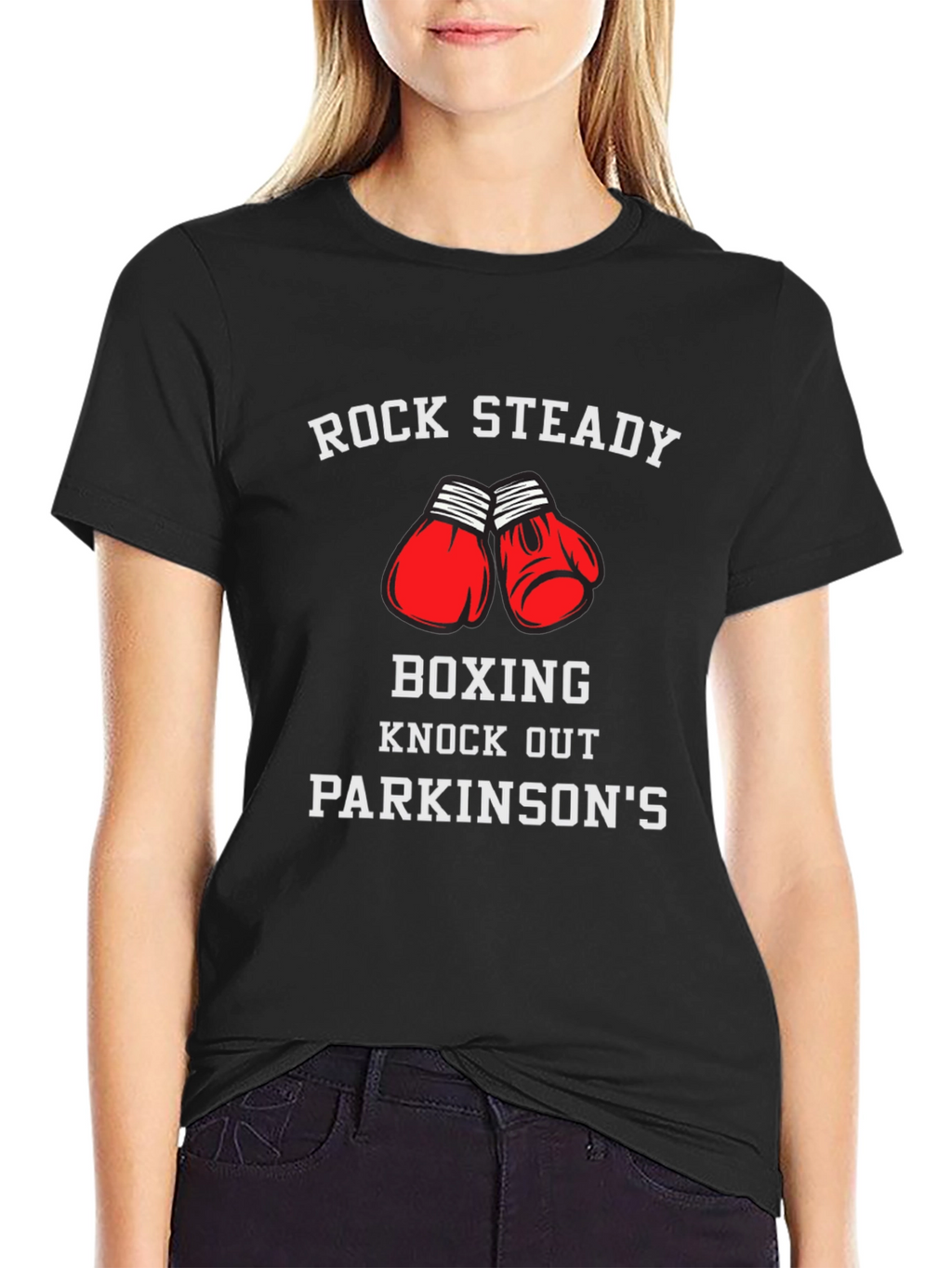 Rock Steady Boxing T-Shirt Parkinsons Knock Out