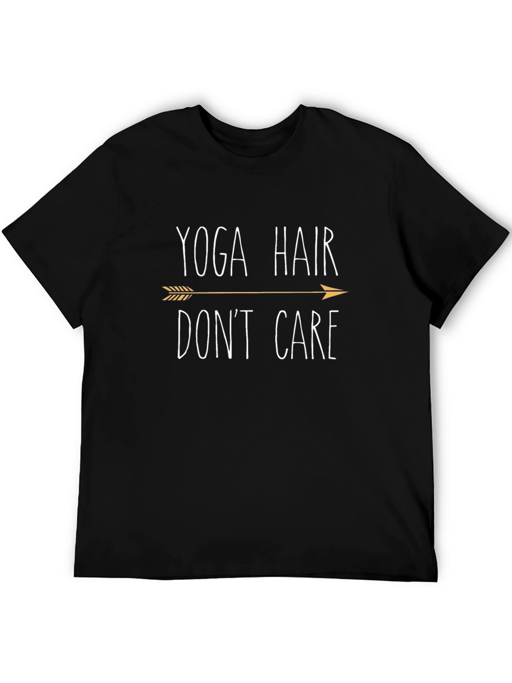 Yoga Hair Dont Care Black T-Shirt
