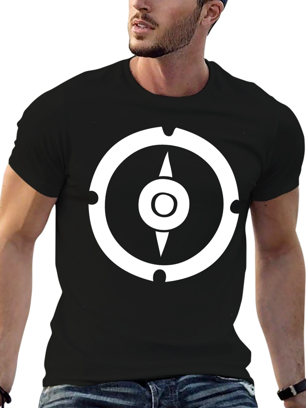 Compass Graphic T-Shirt - Black