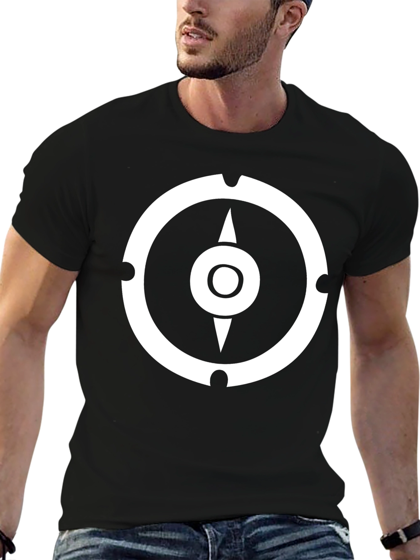 Compass Graphic T-Shirt - Black