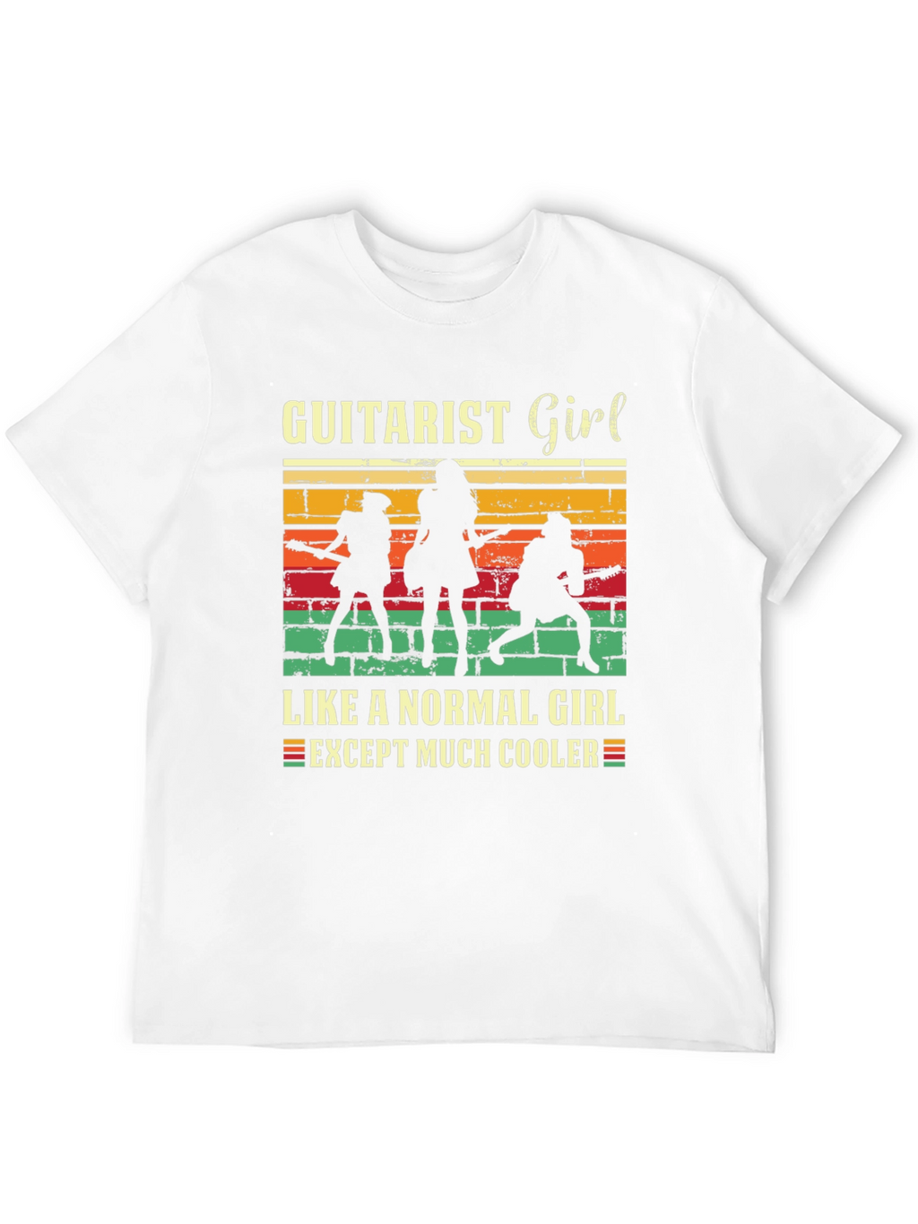 Guitarist Girl Tee: Rock & Roll Cool