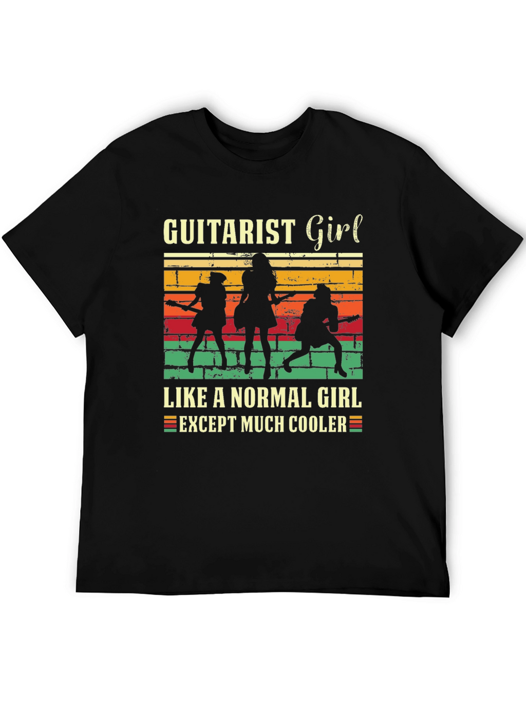 Guitarist Girl Tee: Rock & Roll Cool