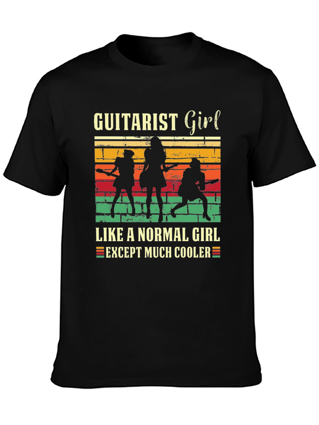 Guitarist Girl Tee: Rock & Roll Cool