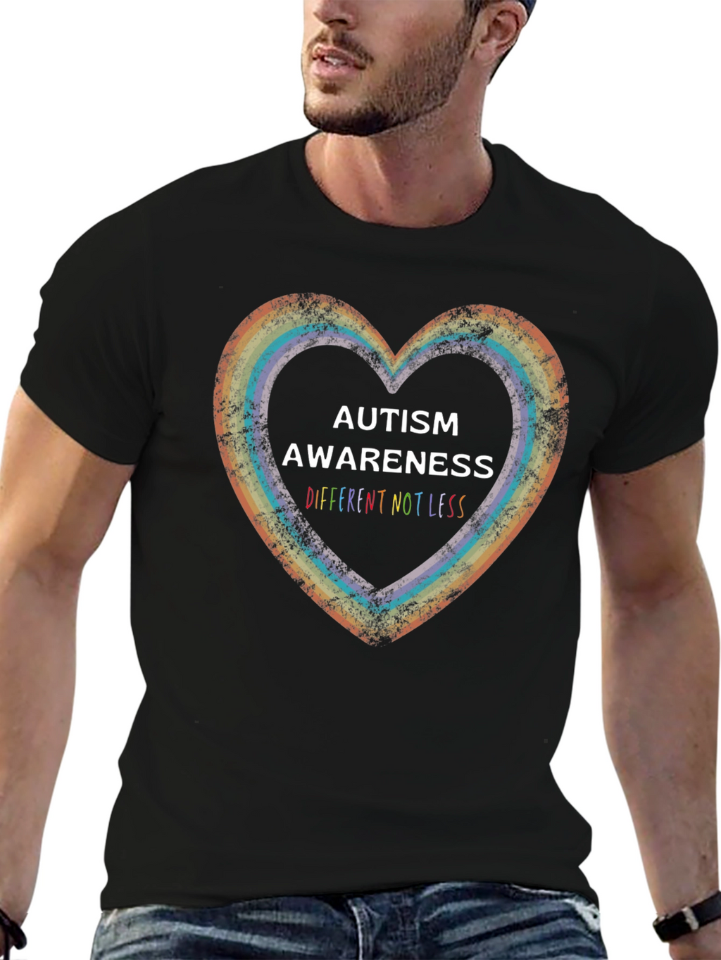 Autism Awareness Graphic Tee: Different Not Less