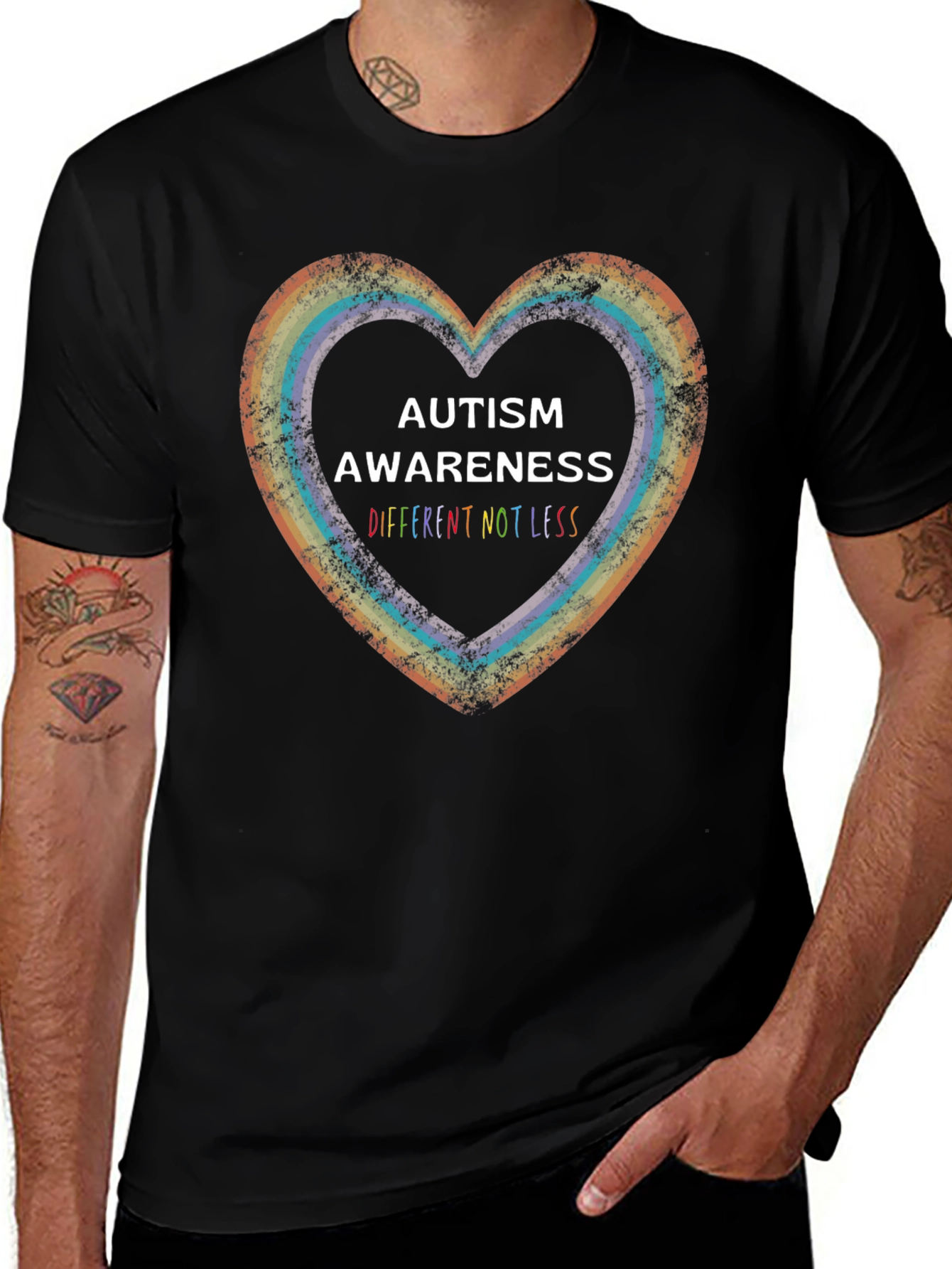 Autism Awareness Graphic Tee: Different Not Less