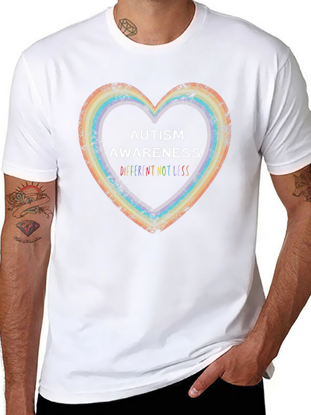 Autism Awareness Graphic Tee: Different Not Less