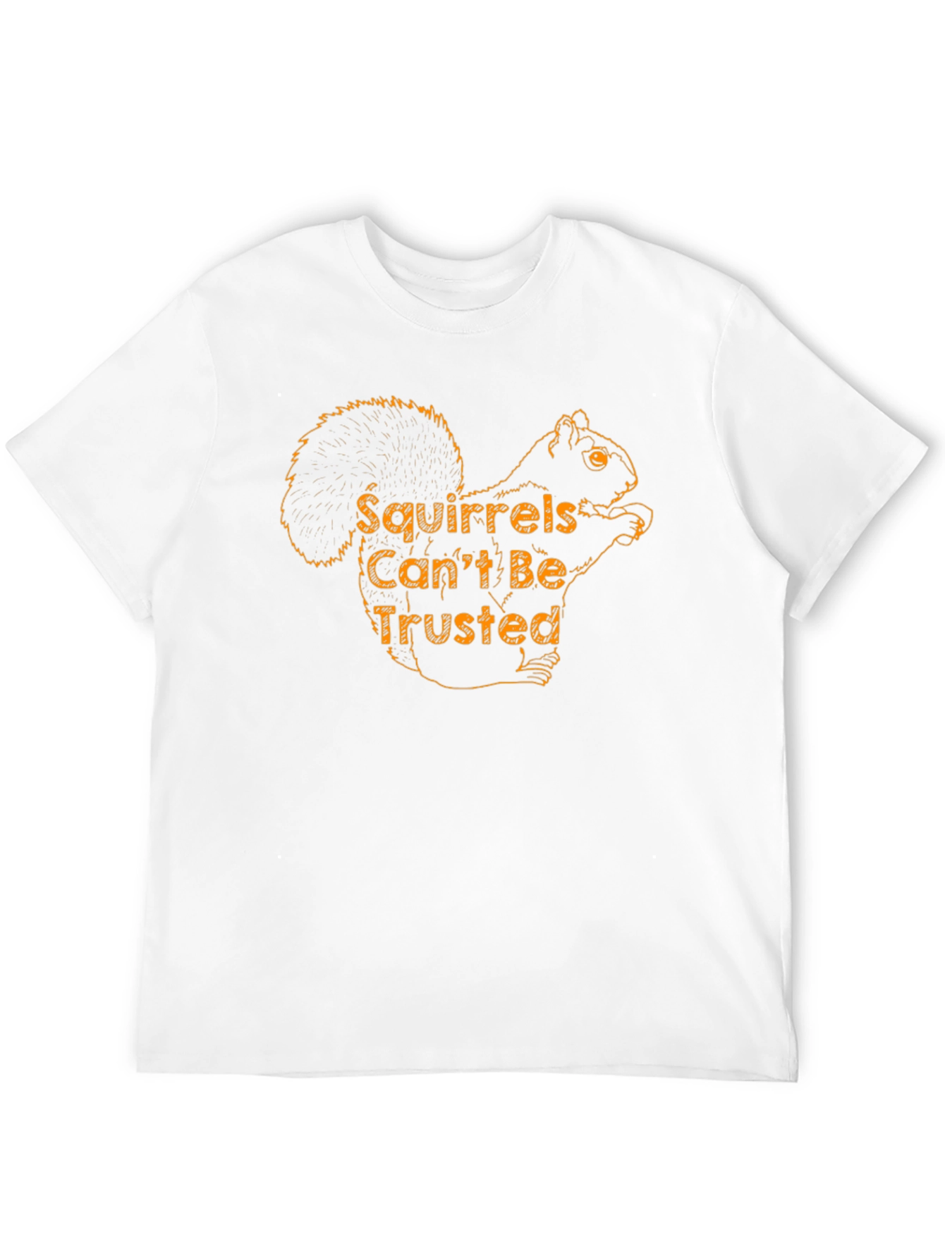 Squirrels Cant Be Trusted - Black T-Shirt